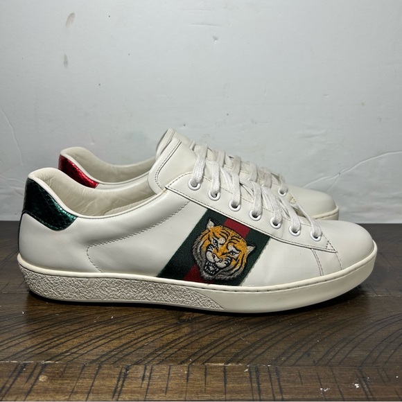 Gucci Ace Tiger Embroidered Sneakers - Picture 1 of 14